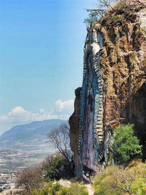 Virgen De Guadalupe En La Peña De El Santuario En Jalpa Zacatecas