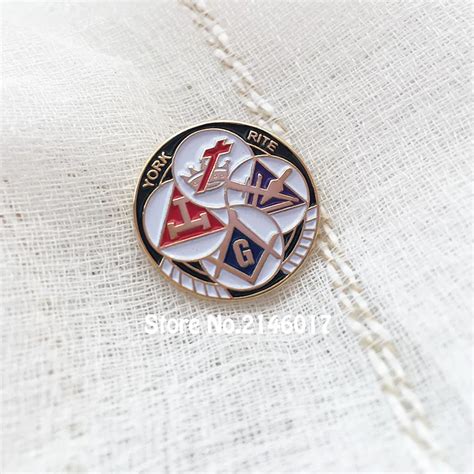 50pcs Custom Masonic Enamel Brooches And Pins Free Masons Knights