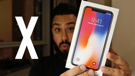 Early Apple IPhone X UNBOXING Space Gray YouTube