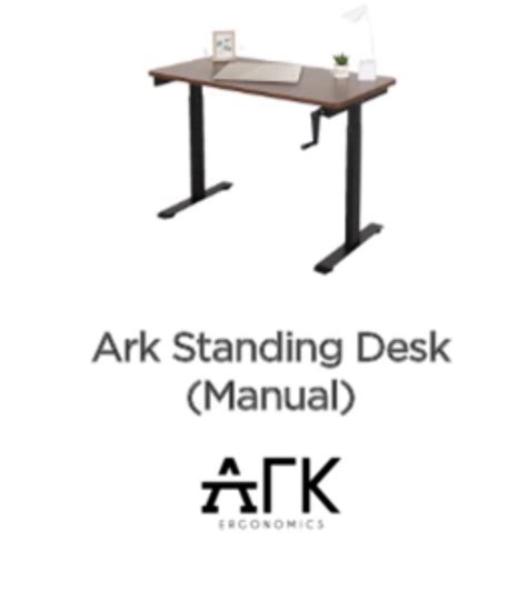 Ark Standing Desk (Manual), Furniture & Home Living, Office Furniture ...