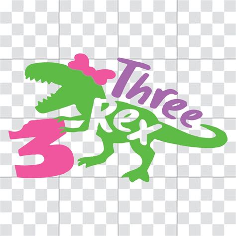 Girl Three Rex Svg 3rd Birthday Svg Girls T Rex Svg Etsy