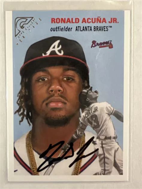 TOPPS GALLERY 2020 Ronald Acuna Jr Atlanta Braves Heritage Ht 4 EUR 5