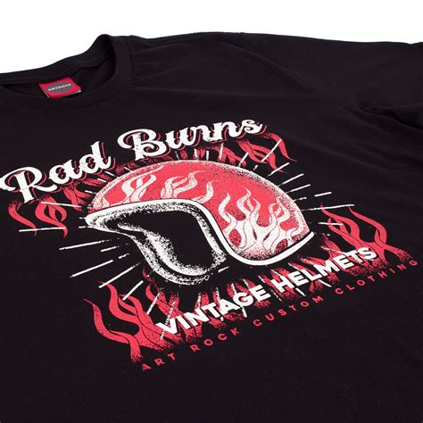 Camiseta Moto Rad Burns Preta Atacado Art Rock