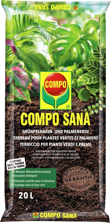 Compo Sana Terreau Pour Plantes Vertes Et Palmiers L Terreau