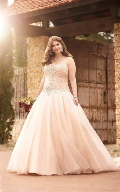 Pink Wedding Dress Plus Size