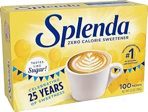 SPLENDA No Calorie Sweetener Single Serve Packets 100 Count 3 5