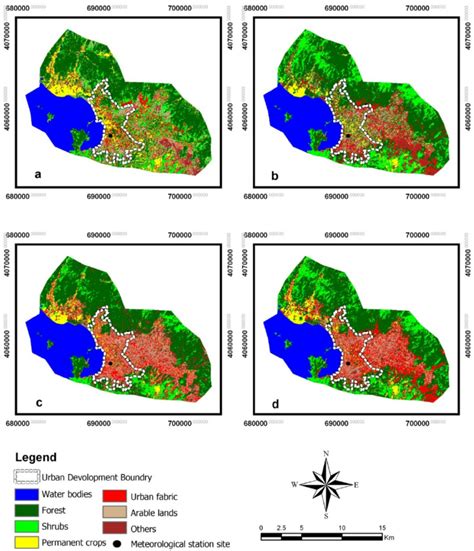 Obtained Land Cover Map Of The Study Area According To The CORINE Index