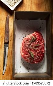 Raw Ribeye Steak Seasoning Stock Photo 1983593372 | Shutterstock