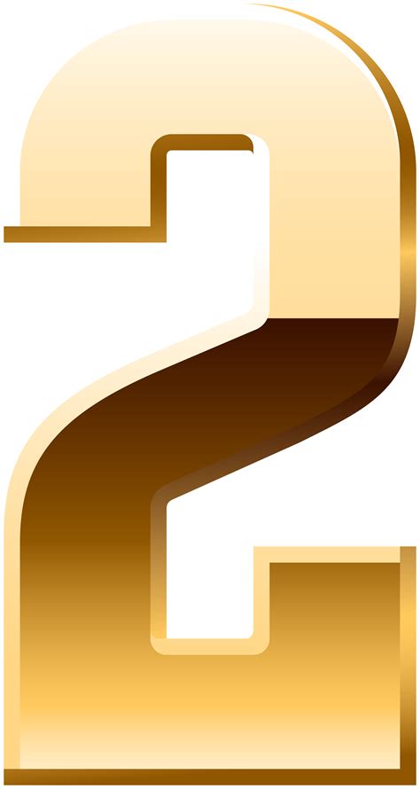 Gold Number Two Png Clip Art Png Gallery Yopriceville High Quality Free Images And