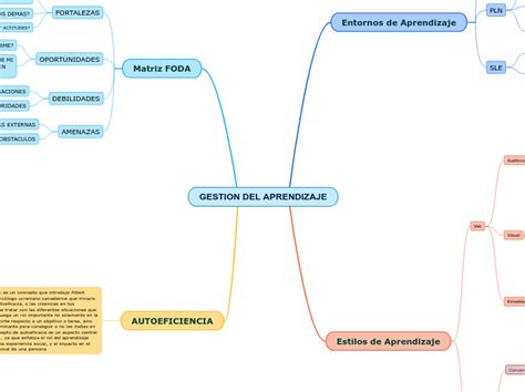 Gestion Del Aprendizaje Mind Map