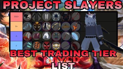 Updated Trading Tier List Project Slayers Youtube