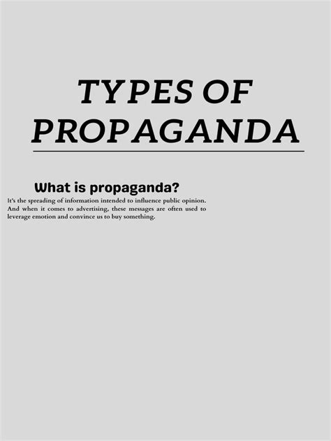 Propaganda Is Everywhere In Advertising But What Is Propaganda