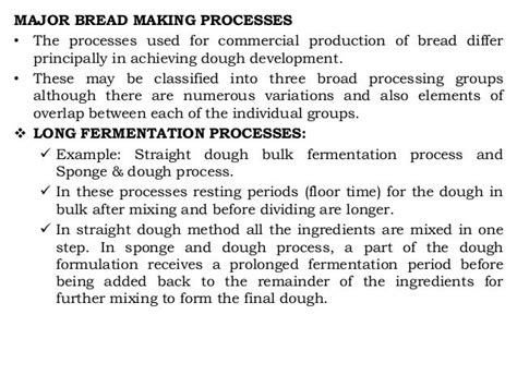 Bread Manufacturing Process