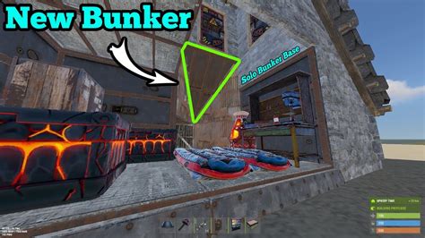 The Best New Roof Bunker Base Design For Solo In Rust Youtube