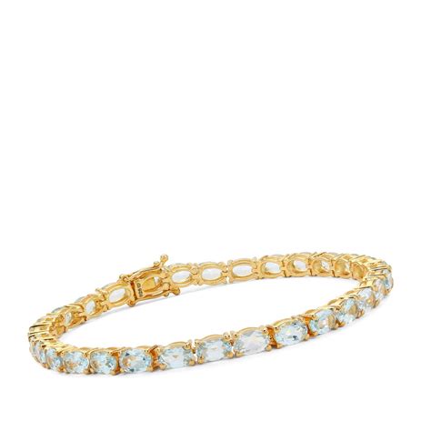 Cts Sky Blue Topaz Midas Bracelet Gemporia