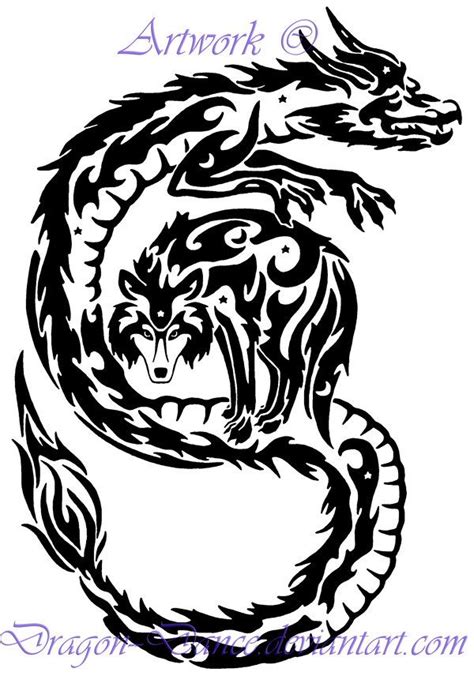 17 Best images about Dragons - Tattoo on Pinterest | Tribal dragon ...