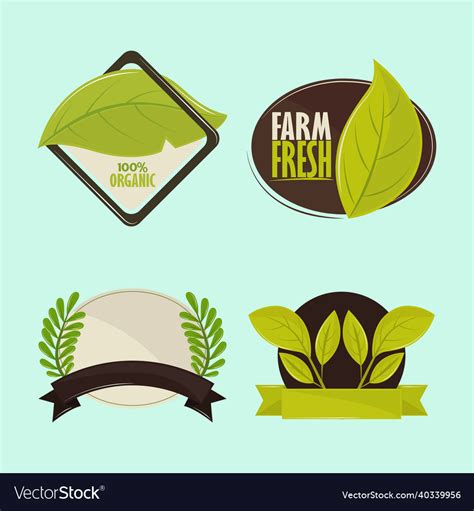 Food farm fresh Royalty Free Vector Image - VectorStock