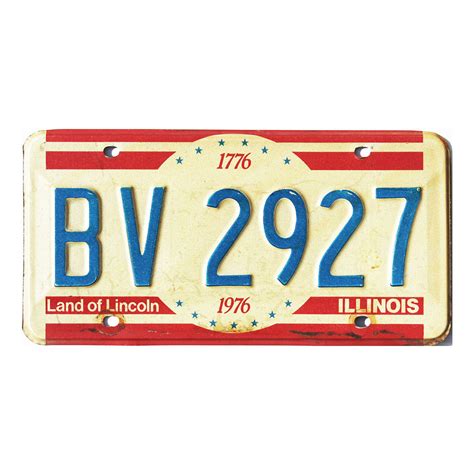 1976 Illinois Bicentennial BV2927 Old Illinois Plates