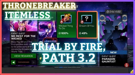 Mcoc Eq Trial By Fire Path Thronebreaker No Rest For The