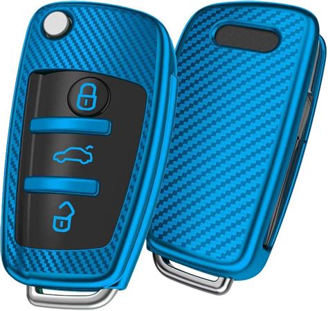 Elohei For Audi Key Fob Cover Case Premium Soft Tpu Stripes Degree