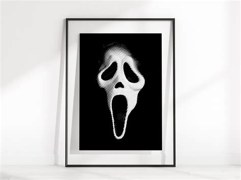 Scream Movie Ghostface Wall Print / Ghostface Digital Art / Scream ...