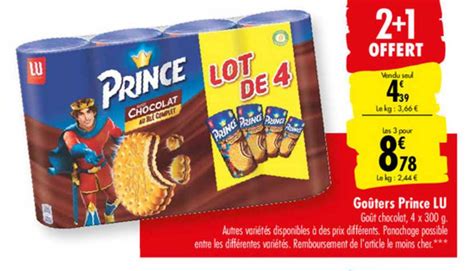 Offre Go Ters Prince Lu Chez Carrefour