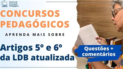 Artigos que mais caem da LDB estude os artigos 5º e 6º da LDB YouTube