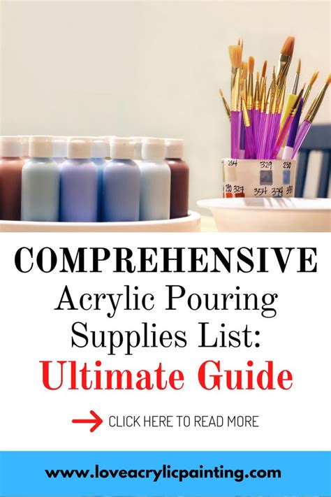 The Ultimate Guide To Acrylic Pouring Supplies