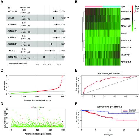 The Construction Of The Lncrna Signature And Its Performance