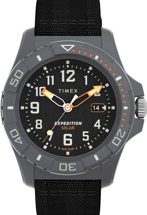 Męski zegarek analogowy z baterią solarną Timex Expedition TW2V40500