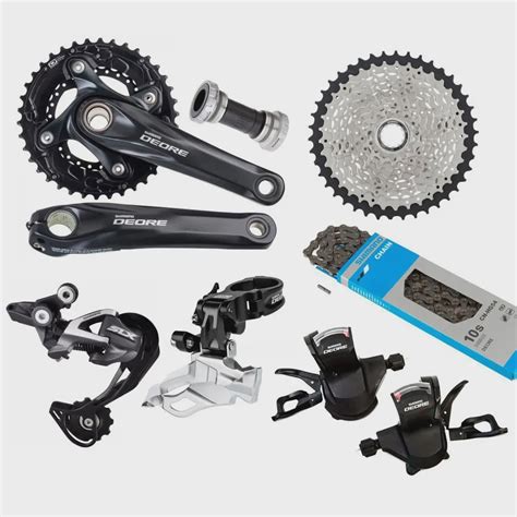 Kit Grupo Shimano Deore Slx 10V Coroa Dupla Cassete 11 42 Dentes