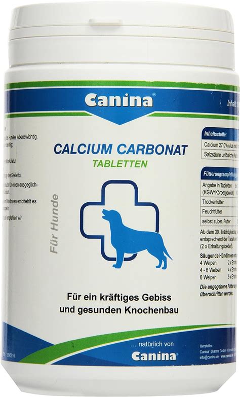 Canina Calcium Carbonat Tabletten 1er Pack 1 x 1 kg weiß beige