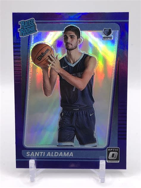 Donruss Optic Santi Aldama Purple Prizm Rated Rookie Memphis Rc