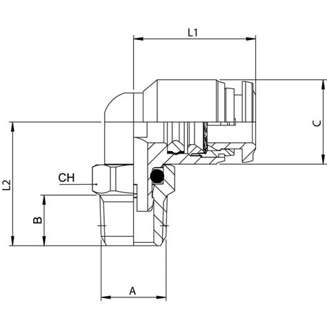 RACOR CODO ORIENTABLE MACHO CONICO Tecnoquímica Veyca