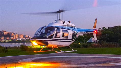 FULL STARTUP TAKEOFF Bell 206 JetRanger YouTube