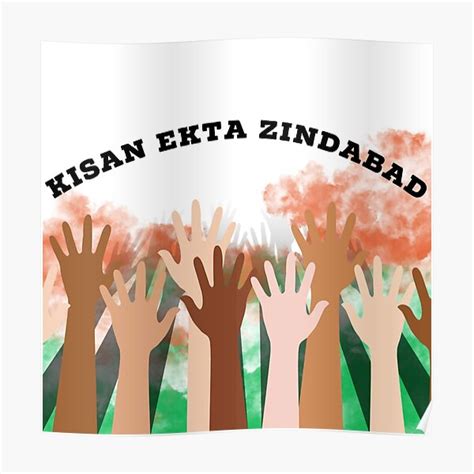 Kisan Ekta Zindabad Poster By SanviRai Redbubble