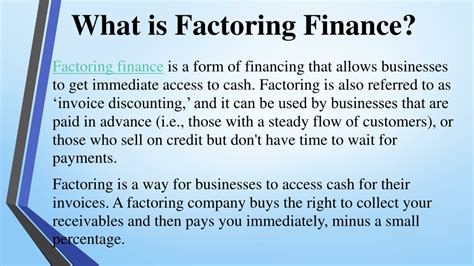 Ppt The Difference Between Factoring Invoice Discounting And Bill