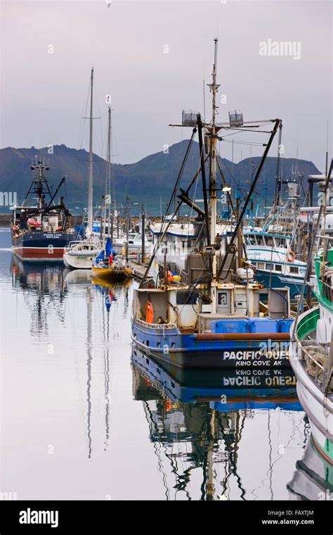 Fishing Boats Docked In The Sand Point Harbor Sand Point Southwestern