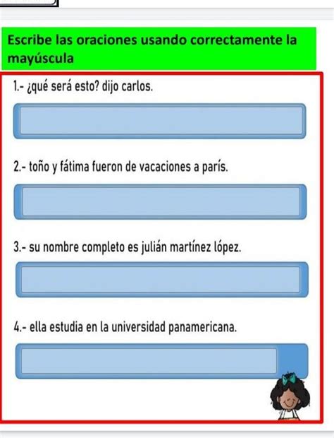 Escribe Las Oraciones Usando Correctamente La Mayuscula Brainly Lat 200196 The Best Porn Website