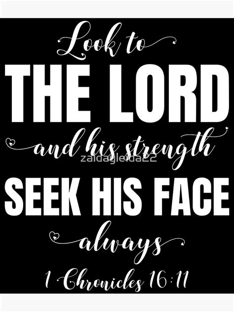 1 Chronicles 1611 Look To The Lord And His Strength Seek His Face