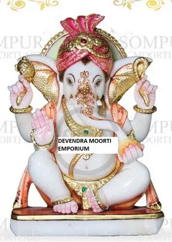 Marble Pagdi Ganesh Statue At Rs 48000 Marble Ganesh Statue In Jaipur