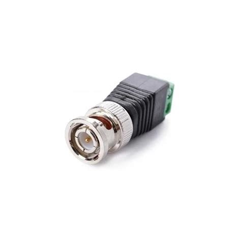 Conector Bnc Macho Con Bornera Terminal Tornillo Balun Cctv