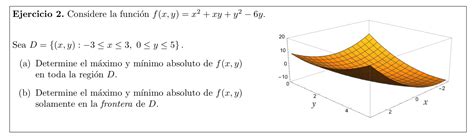 Solved Ejercicio 2 Considere la función Chegg