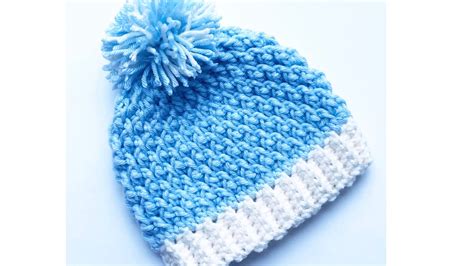 Gorro A Crochet Para Bebe Recién Nacidos 0 A 3 Meses Y Más Grande Como