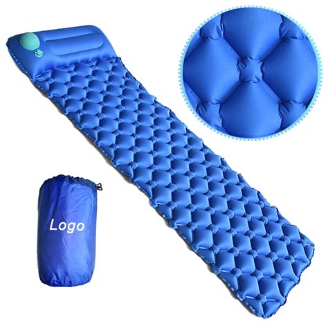 Sunshine Hand Press Pump Sleeping Pad With Pillow Inflatable Sleeping