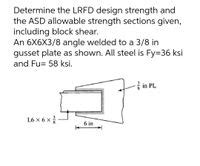 Answered Determine The LRFD Design Strength And Bartleby