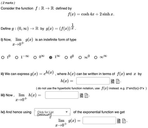 Video Solution Consider The Function F R R Defined By F Cosh 4x