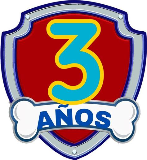 Paw patrol 3 años Paw patrol Paw patrol birthday Paw