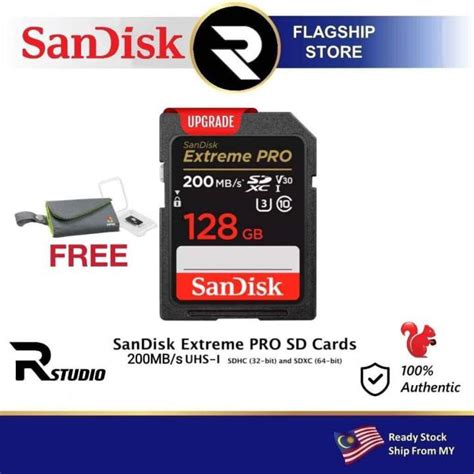 SanDisk Extreme PRO SDHC And SDXC UHS I Card 64GB 128GB 256GB Lazada