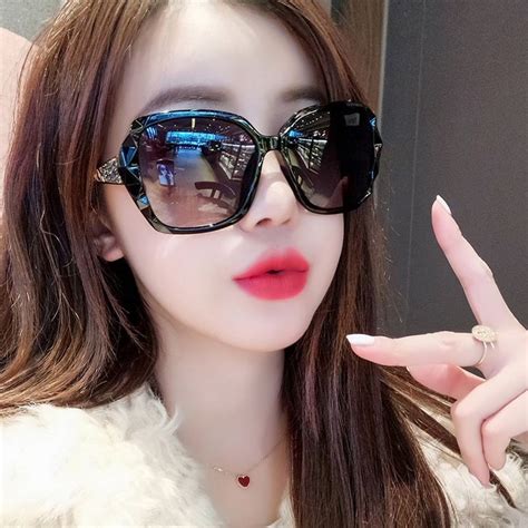 Sunglasses Female Polarized Anti Ultraviolet 2024 New Style Influencer Sunglasses Ins Round Face